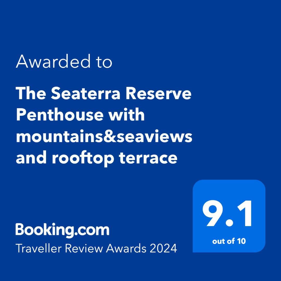The Seaterra Reserve Penthouse With Mountains&Seaviews And Rooftop Terrace Akanthou Exterior foto